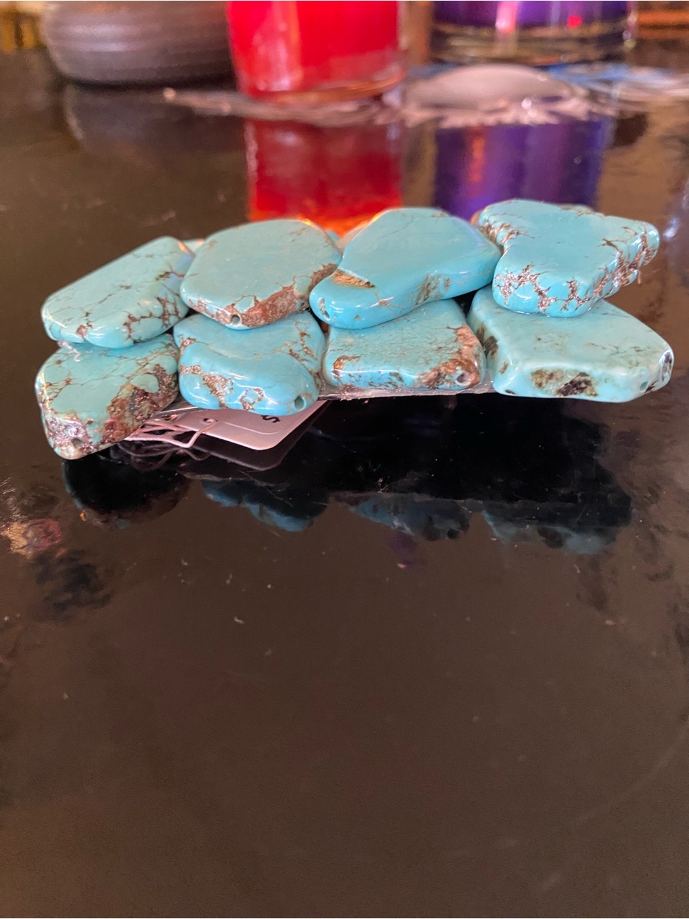 Authentic Real Turquoise Slab Belt Buckle. Never used with Tags. Men or women’s - Picture 6 of 10